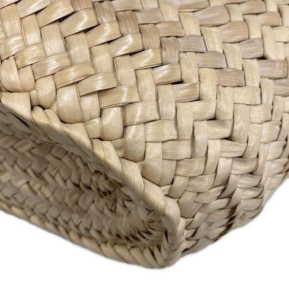 Loewe Natural Leaf Palm White Tote Bag Calfskin Basket - Picture 8 of 16